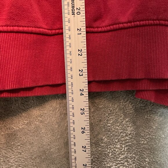 Tommy Jeans Mens Activewear Spellout Logo Pullover Hooded Sweatshirt M Red - Picture 10 of 14